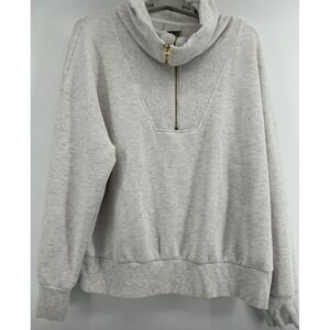Varley Gray Half-Zip Sweatshirt